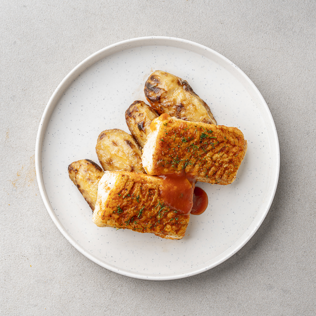 Spicy Parmesan Fish With Chateaux Potatoes